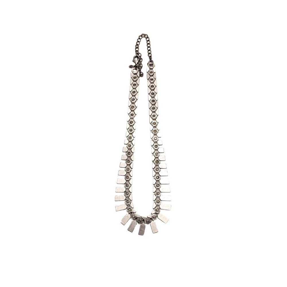 Premier Designs | Nod to Mod | Geometric Modern Silver Necklace